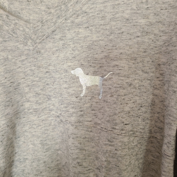 PINK silver sequins long sleeve - Picture 3 of 4